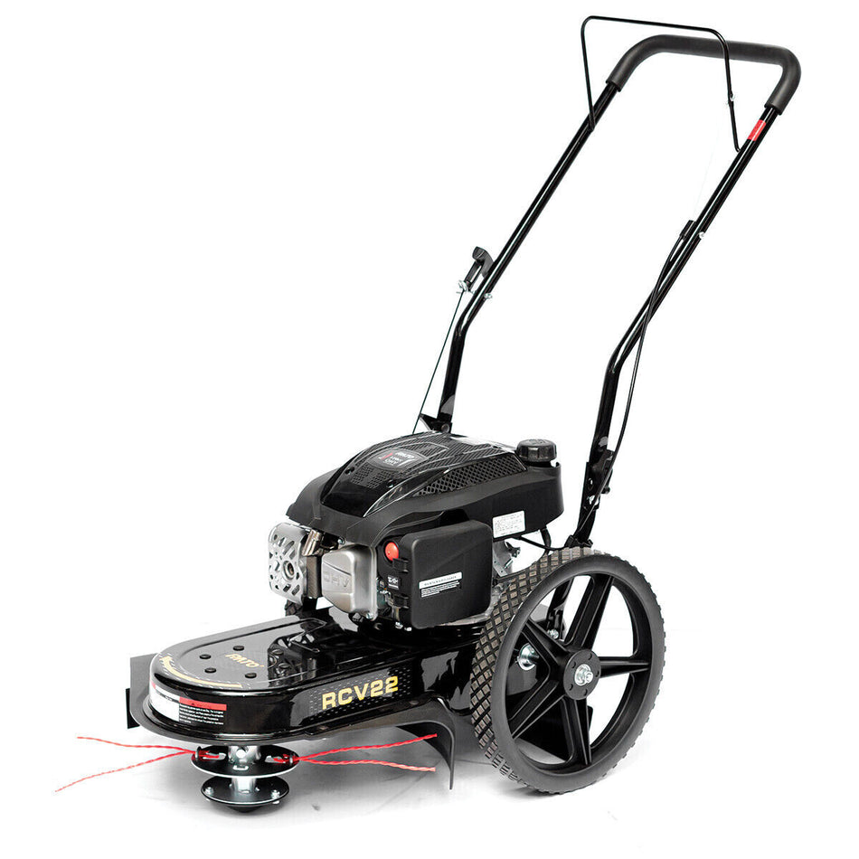 Rato High Wheel String Trimmer - Powered by 170cc OHV engine, 12inch wheels, 560mm cutting width