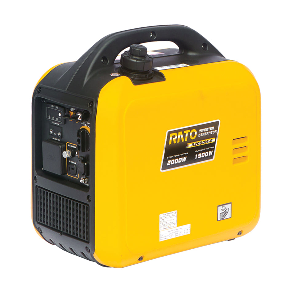 RATO R2000iS-6 Inverter Generator - Lightweight generator with 3.1hrs runtime, 2.0kW max. output