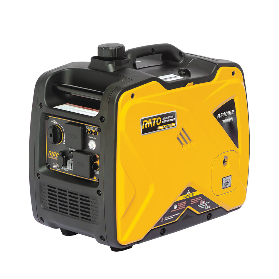 RATO R3100iE-RS Inverter Generator - Remote Start, 3.3kW output, 4-stroke engine, portable & quiet operation!