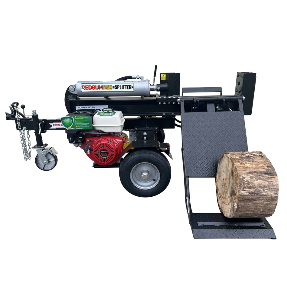 RedGum MAX 390+ Lifter-Splitter - Power of the Honda GX390 engine with a sturdy Lifting Table!