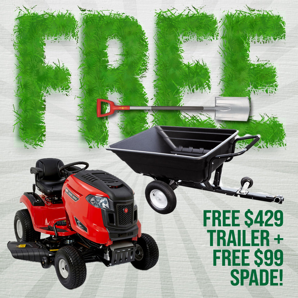 Rover Lawn King 21/42 Ride On Mower - 21.5HP Kawasaki, auto diff lock & 42" deck - FREE $429 TRAILER & $99 SPADE!