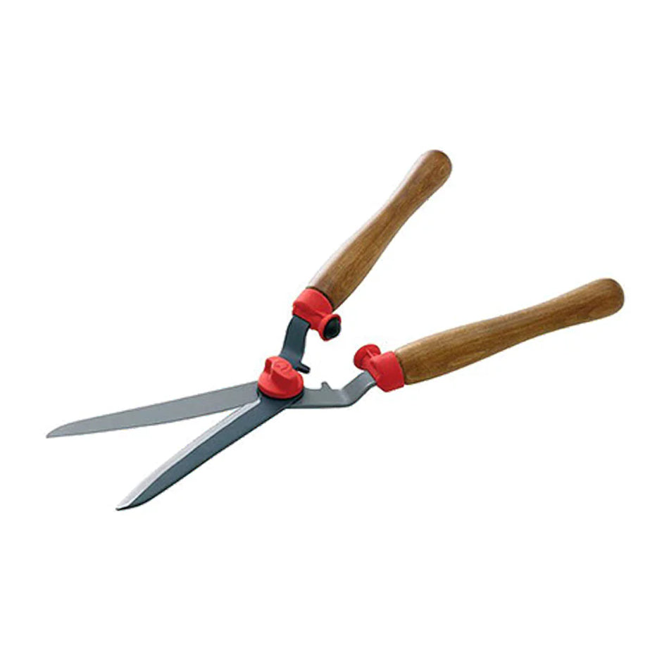 WOLF-Garten HS-W Hedge Shears - Bright galvanized, double ground serrated edge blades provide a clean cut