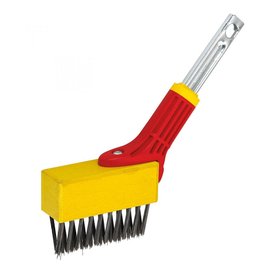 WOLF-Garten Multi: Joint Brush - Heavy-duty bristles makes cleaning cracks and joints easy