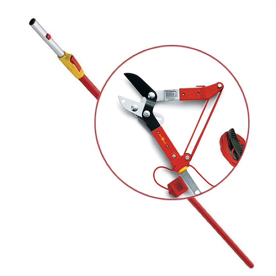 WOLF-Garten Pole & Lopper Kit (4m) - problem-free cutting of high-level branches up to 38 mm diameter