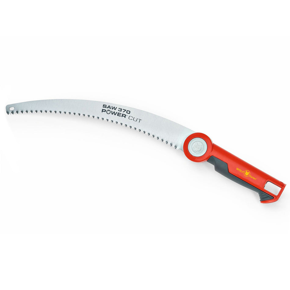 WOLF-Garten Power Cut Prune Saw 370 - 36cm serrated saw blade, great for thick branches even on high trees