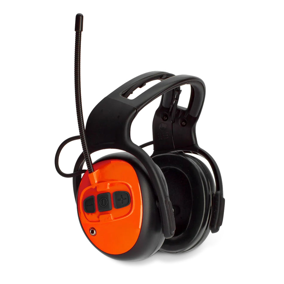 Husqvarna FM Radio Earmuffs - New hearing protection with FM radio and 3.5 mm audio input (AUX)