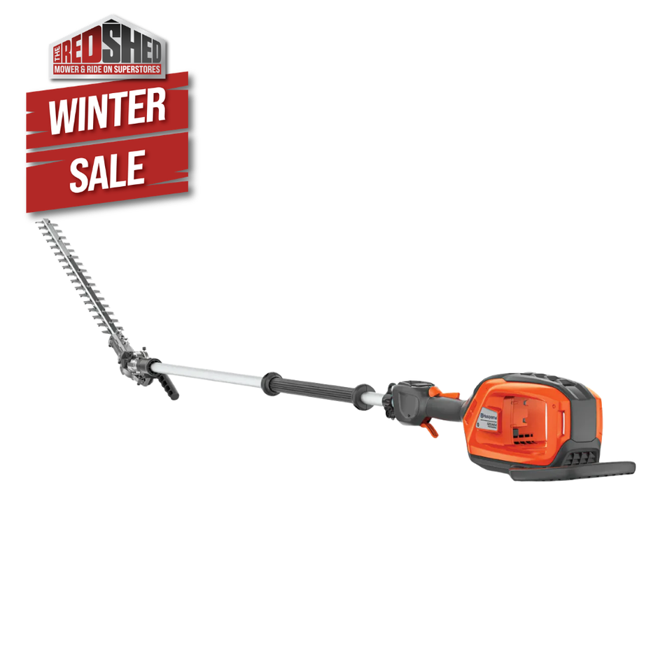 Husqvarna 525iHE4 Battery Hedge Trimmer - Battery-powered pole hedge trimmer with 4m reach and adjustable cutter bar