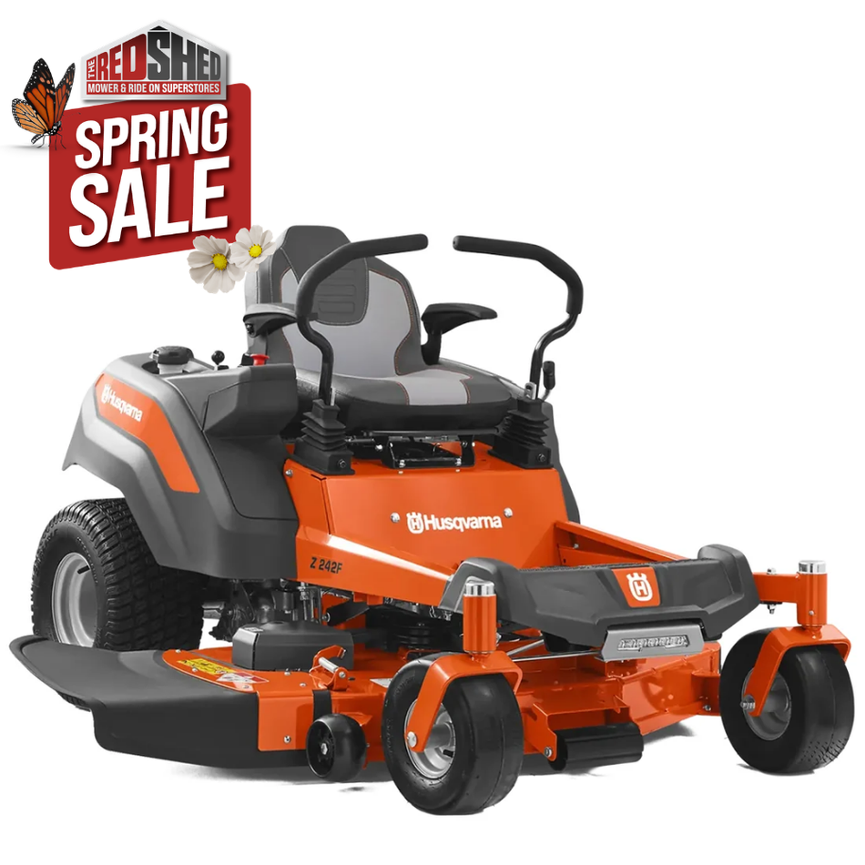 Husqvarna Z242F Zero Turn Mower - 42"cut, 726cc V-Twin Kawasaki Engine, easy to use!