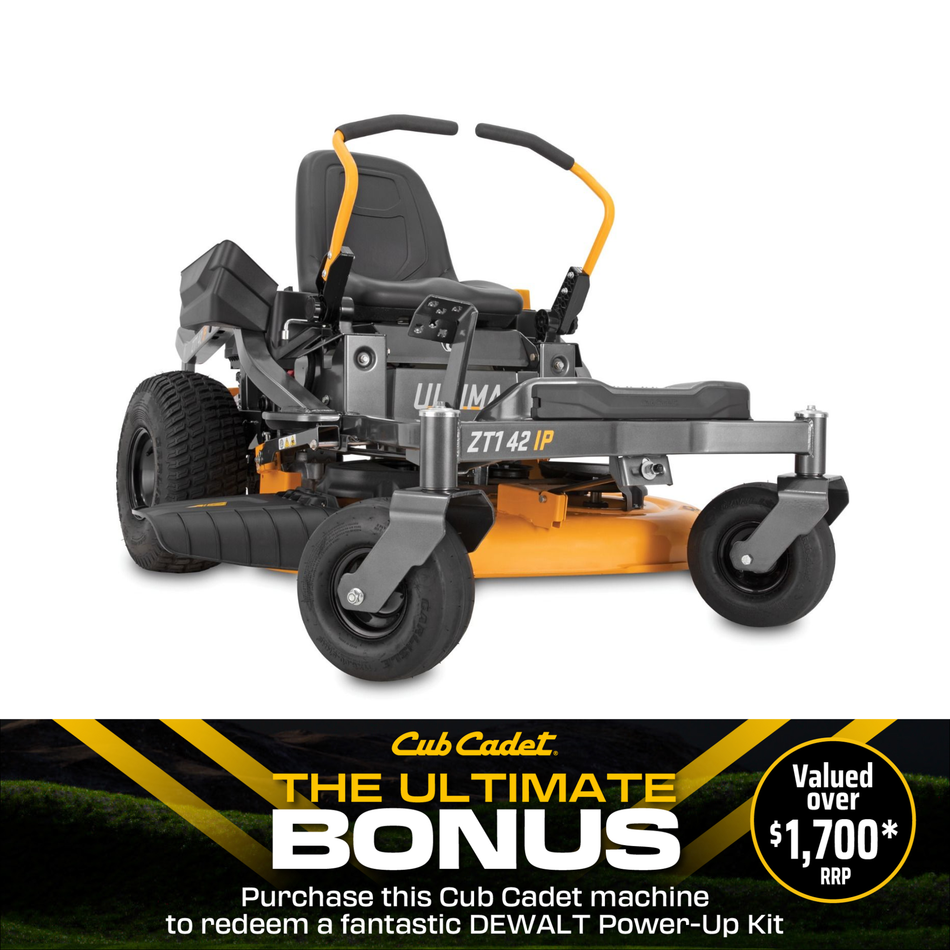 Cub Cadet Ultima ZT1 42 IP Zero Turn Mower - 42" Cutting Deck, Zero turn steering radius, 547cc Cub Cadet Engine!