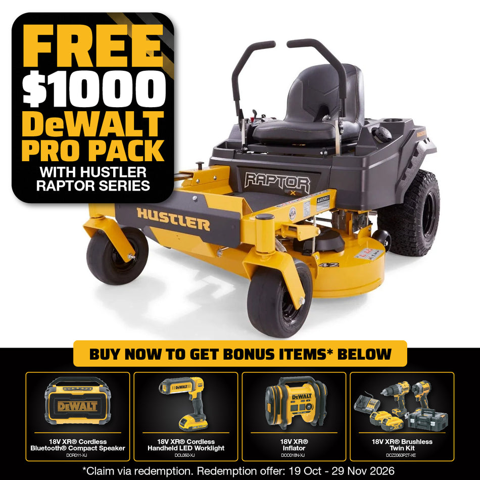 Hustler Raptor X 42 Zero Turn Mower - The legendary Raptor® X packs all the performance and reliability!