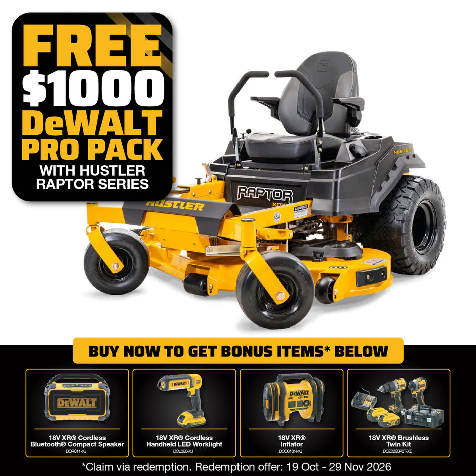 Hustler Raptor XDX 60 Zero Turn Mower - 60" Fab Deck, 24HP Kawasaki Engine, Hydro Transmission, 3yr warranty