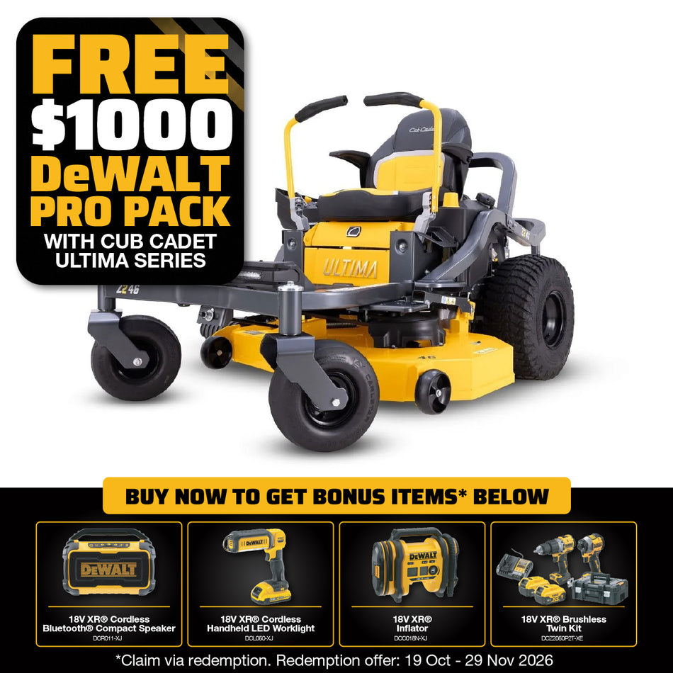 Cub Cadet Z2 46 Zero Turn Mower - A robust 2-inch square tubular steel frame, durable 46-inch fabricated deck, and a powerful 21.5HP Kawasaki engine.