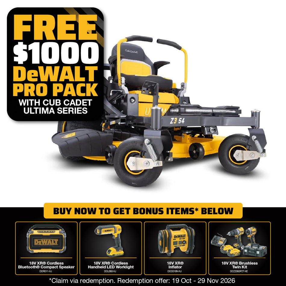 Cub Cadet Z3 54 Zero Turn Mower - User comfort is paramount with many clever ergonomic features built in.