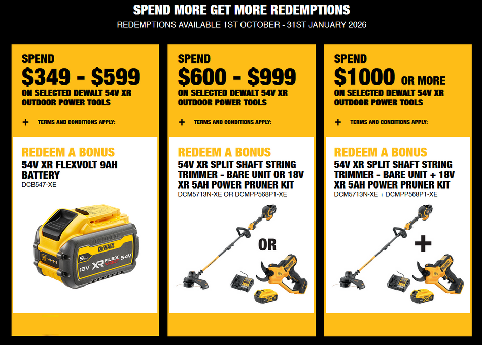 DeWALT 54V XR FLEXVOLT 3.5m Telescopic Pole Saw - Designed for efficiency, comfort, and durability.