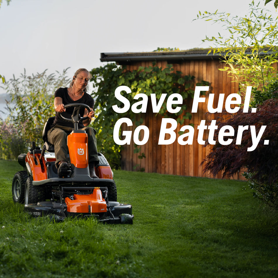 Husqvarna R 200iX AWD Battery Rider - All-wheel drive Rider with winter capacity
