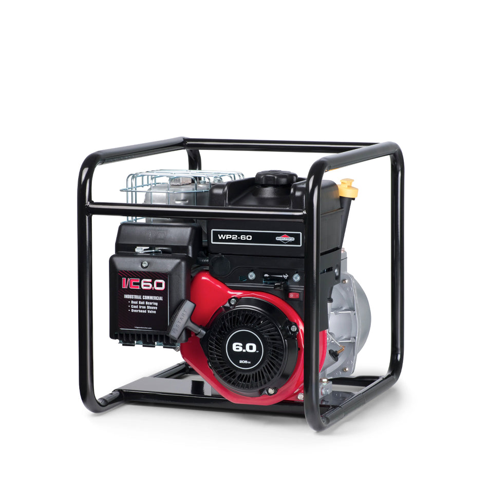 Briggs & Stratton B&S WP2 - 60 Transfer Pump - Intek™ I/C 6HP, Flow Rate 600 L/min, 2" Pump (50mm), self-priming