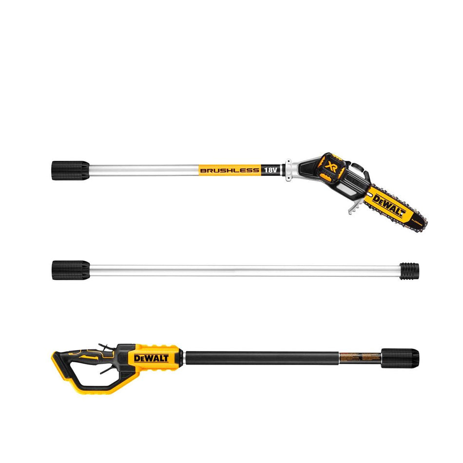 DeWALT 18V XR Pole Saw - Ergonomic 18V Pole Saw built for tough limbing or felling jobs