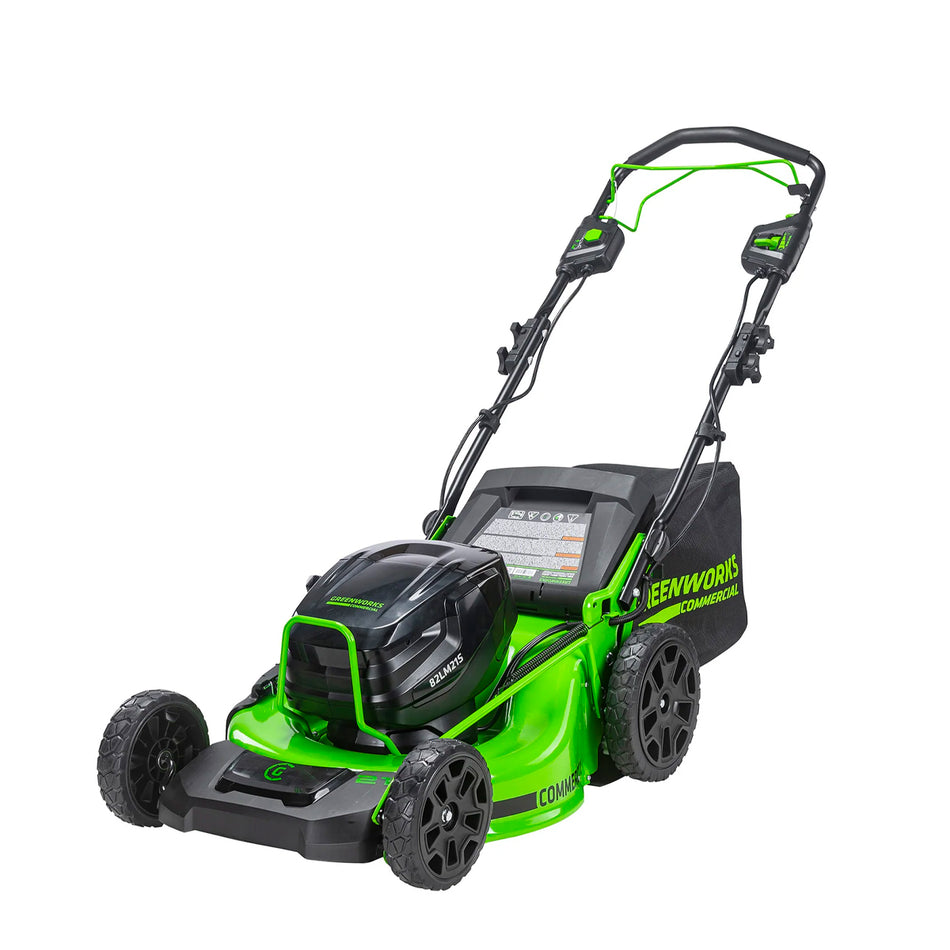 Greenworks 82V 21'' SP Mower - Self-Propelled, 21" cut, SmartCut tech, brushless motors, 90mins runtime