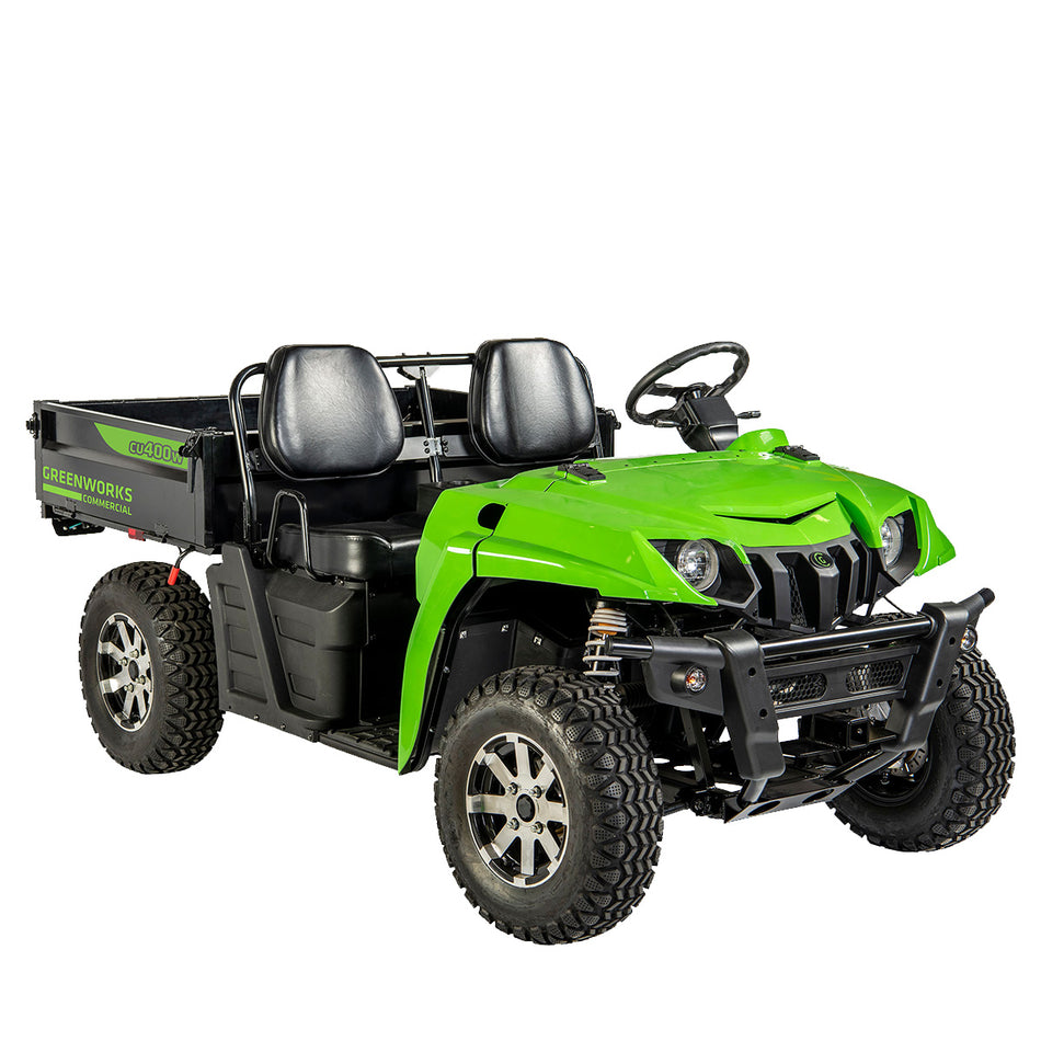 Greenworks 82V Work UTV CU400W - Robust 8kWh Work UTV, can go up to 105km on a single charge!