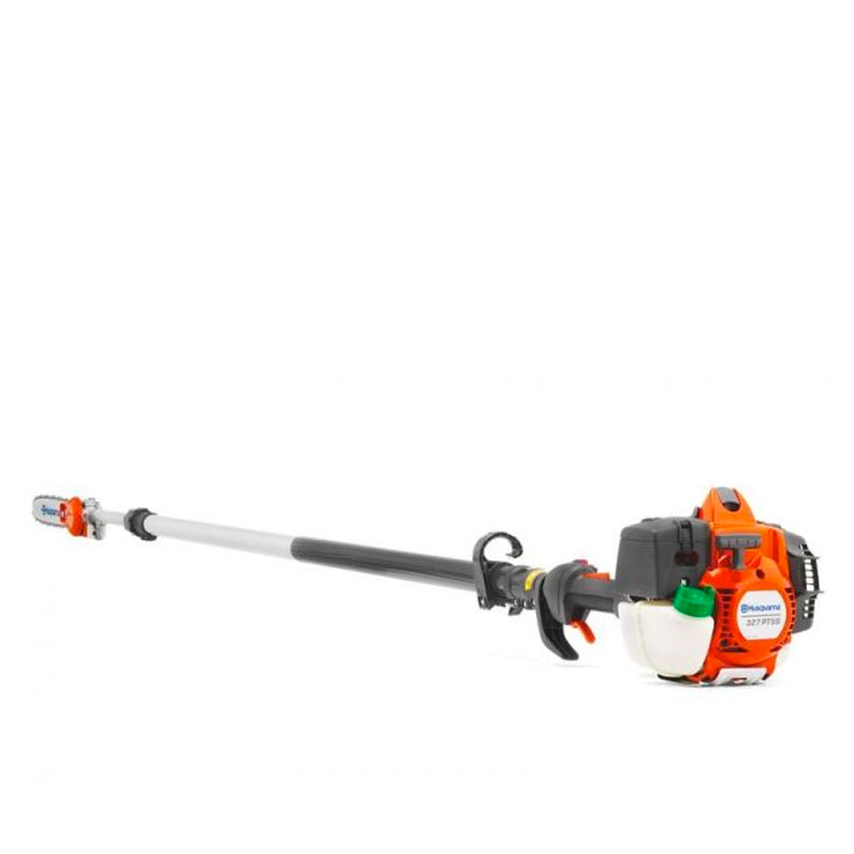 Husqvarna 327PT5S Pole Saw - SAVE $50! 24.5cc low-weight, back-mounted engine with Telescopic Tube!