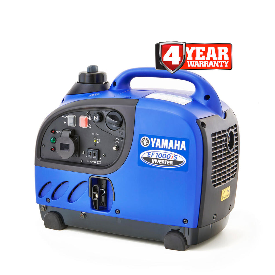 Yamaha EF1000iS Inverter Generator - 1000W max power, super quiet 47dBA, DC charging, lightweight 12.7kg