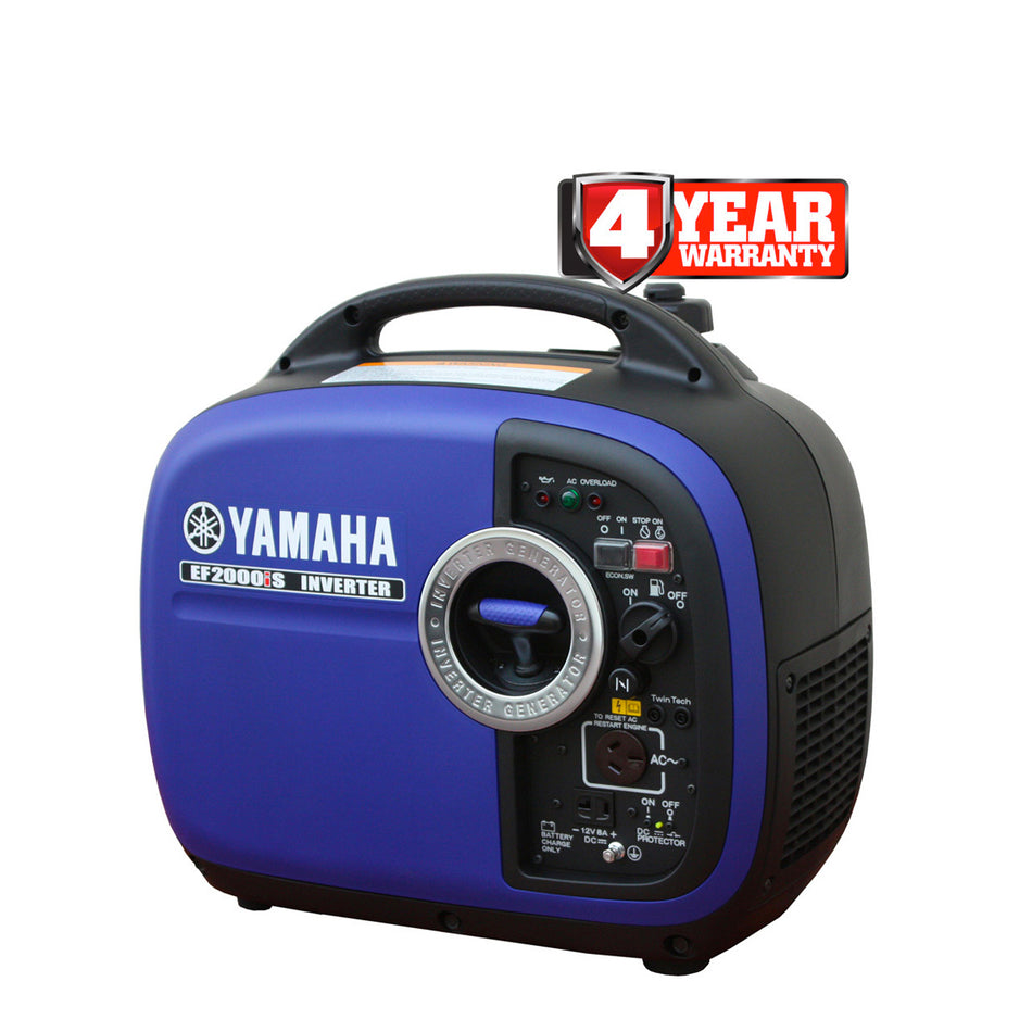 Yamaha EF2000iS Silent Generator - 2000W inverter generator, super quiet, light weight 20kg, economy idle mode