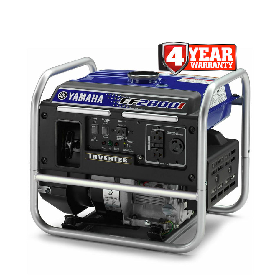 Yamaha EF2800i Generator - Lightest and quietest in its class, 2800W max output, up to 17hr run time