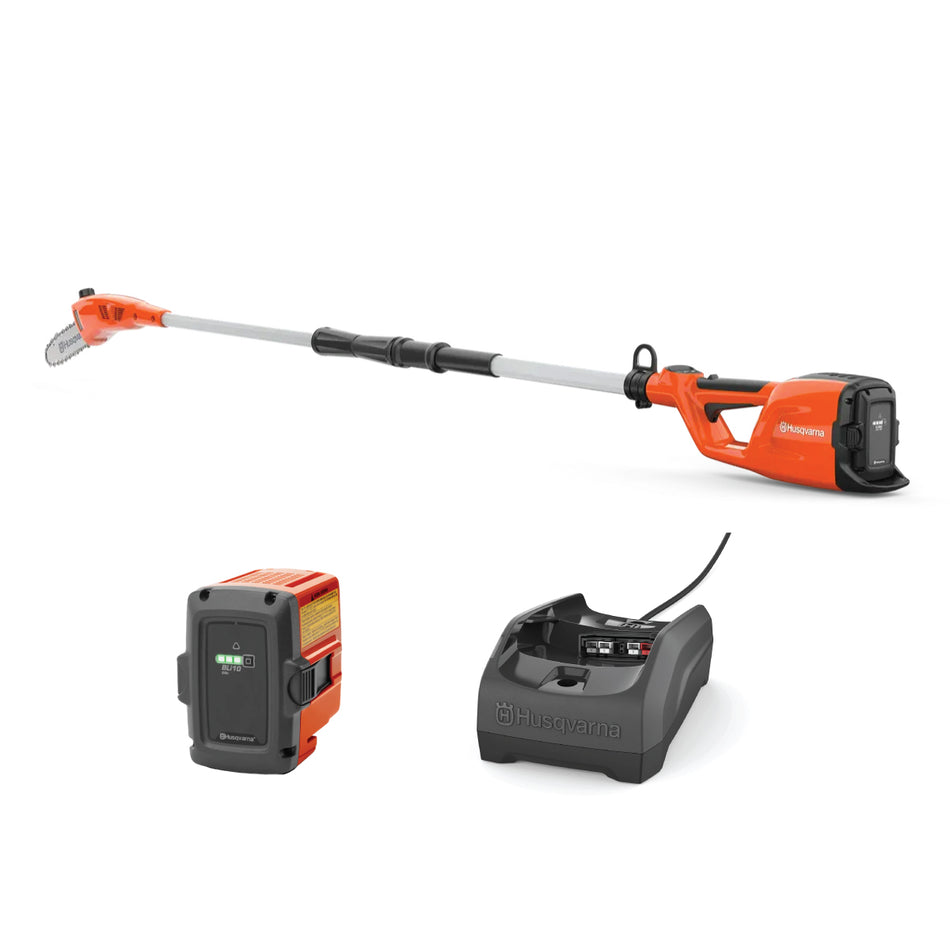 Husqvarna 120iTK4-PH Combi Trimmer - 2-in-1 tool with long reach for hedge trimming and branch cutting.