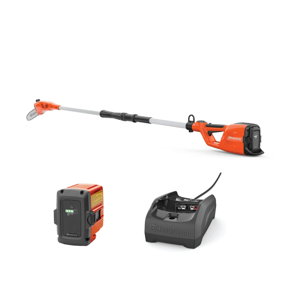 Husqvarna 120iTK4-P Battery Pole Saw - Versatile pole saw with a long reach.