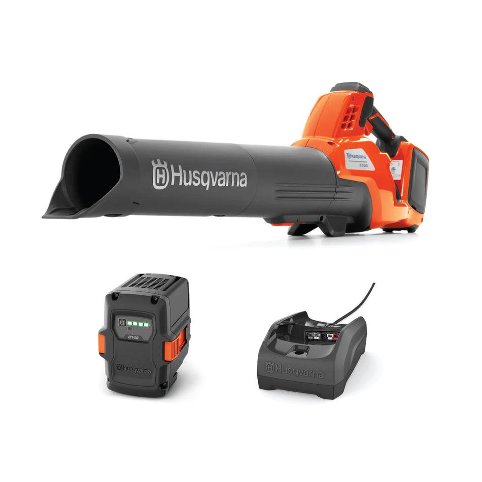Husqvarna-Husqvarna 230iB Battery Blower - Powerful and easy-to-use blower with cruise control-Blower-230iB Blower Kit with Battery and Charger-