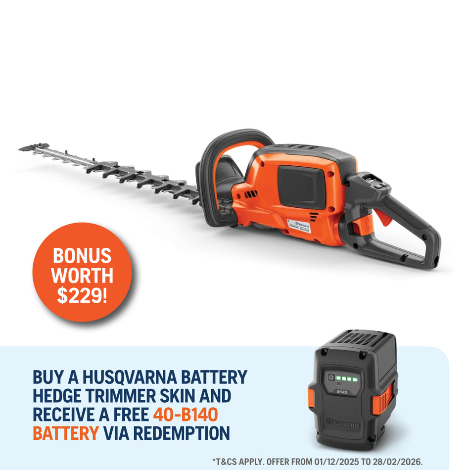 Husqvarna 522iHD60 Battery Hedge Trimmer - Battery hedge trimmer for frequent trimming, featuring integrated connectivity