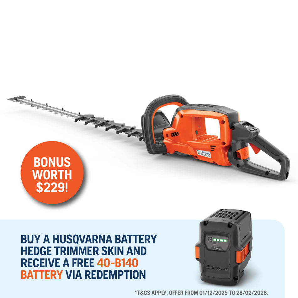 Husqvarna 522iHD75 Hedge Trimmer - *Brand New* Professional electric trimmer with 75cm double sided blades