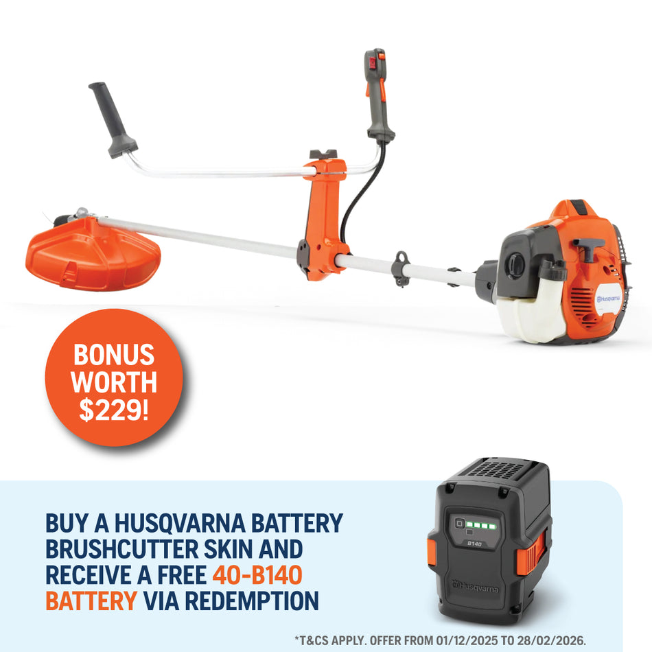 Husqvarna 525iRXT Brushcutter - *Brand New* 46cm Pro lightweight brushcutter with Bluetooth connectivity!