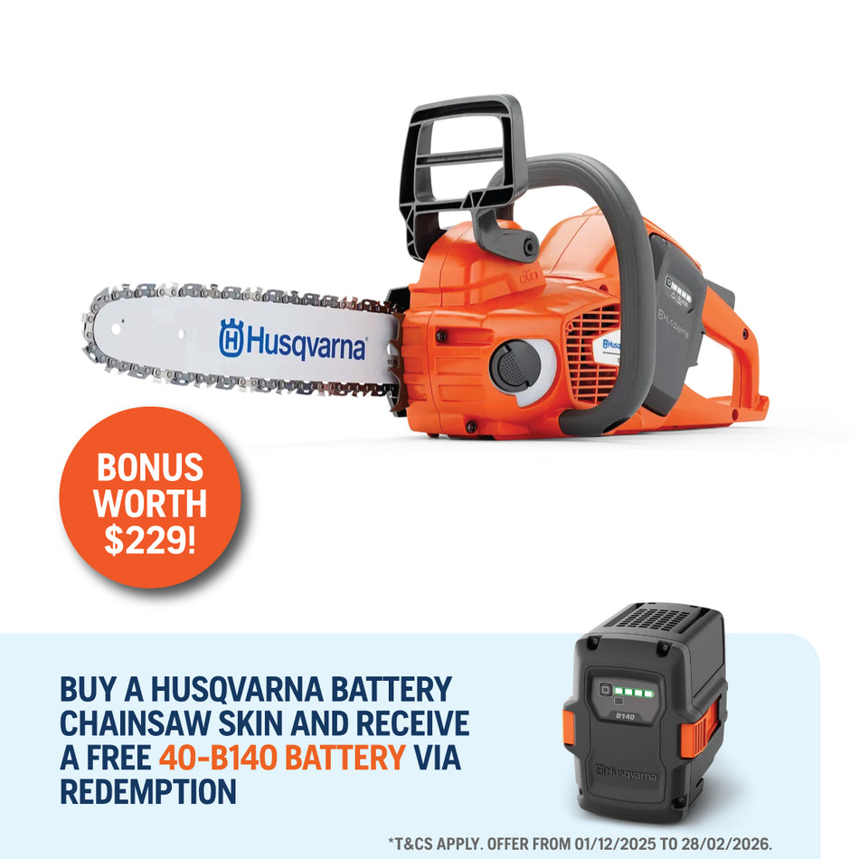 Husqvarna 535iXP Battery Chainsaw - 14" Chainsaw with Li-Ion Battery with 2.6 kg weight and 20 m/s speed
