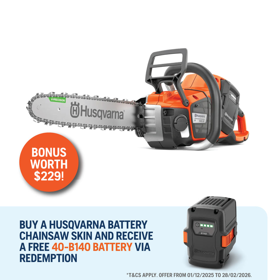 Husqvarna 542iXP Battery Chainsaw - 36V Professional Battery Saw with 16in Bar, outstanding cutting capacity!