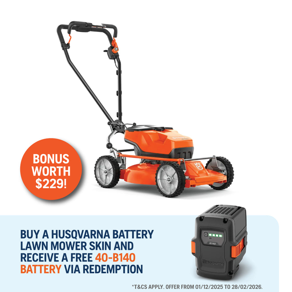 Husqvarna LB 448iV Battery Lawn Mower - Battery-powered and self-propelled walk-behind mower with PowerBoost