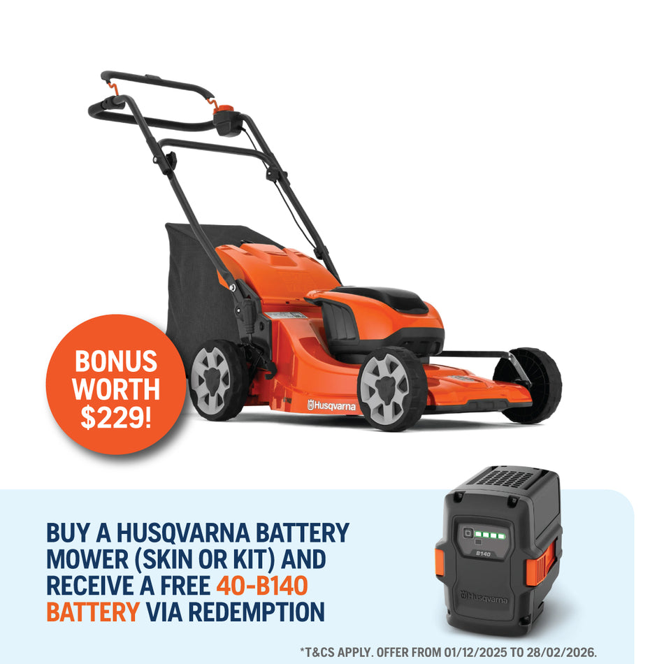 Husqvarna LC142i Battery Mower - 46cm 36V Battery Mower: lightweight yet efficient!