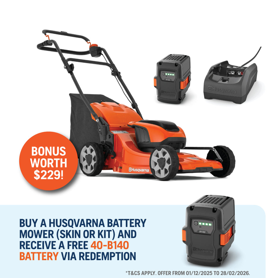 Husqvarna LC142i Battery Mower - 46cm 36V Battery Mower: lightweight yet efficient!