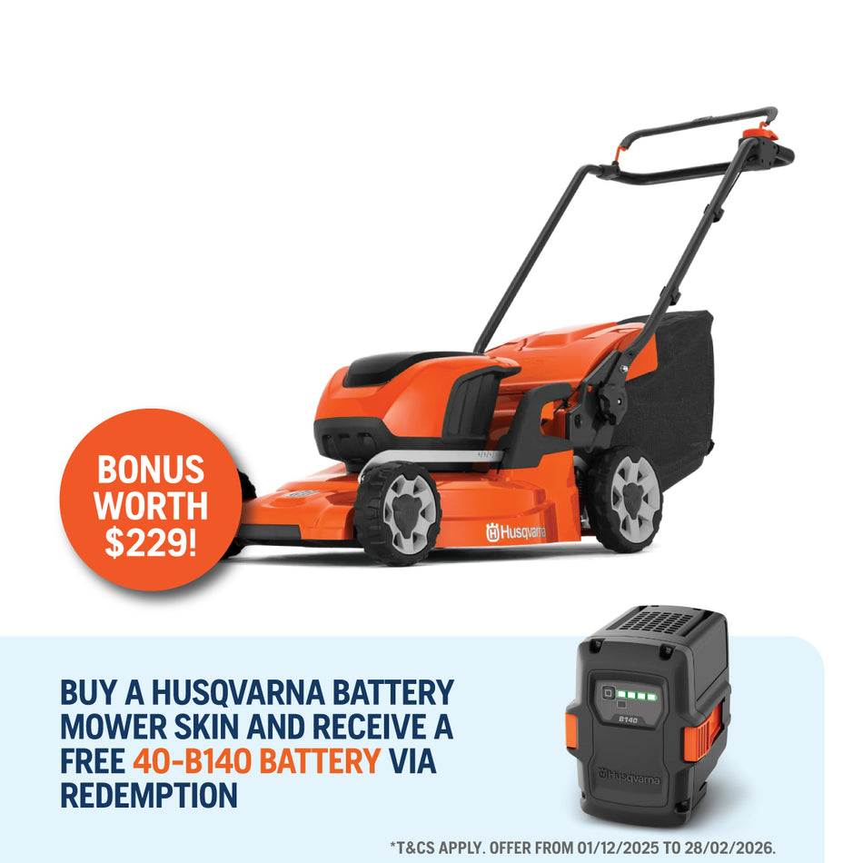 Husqvarna LC247i Battery Lawn Mower - 47cm width Push Mower for mid-sized gardens - 36V Battery!