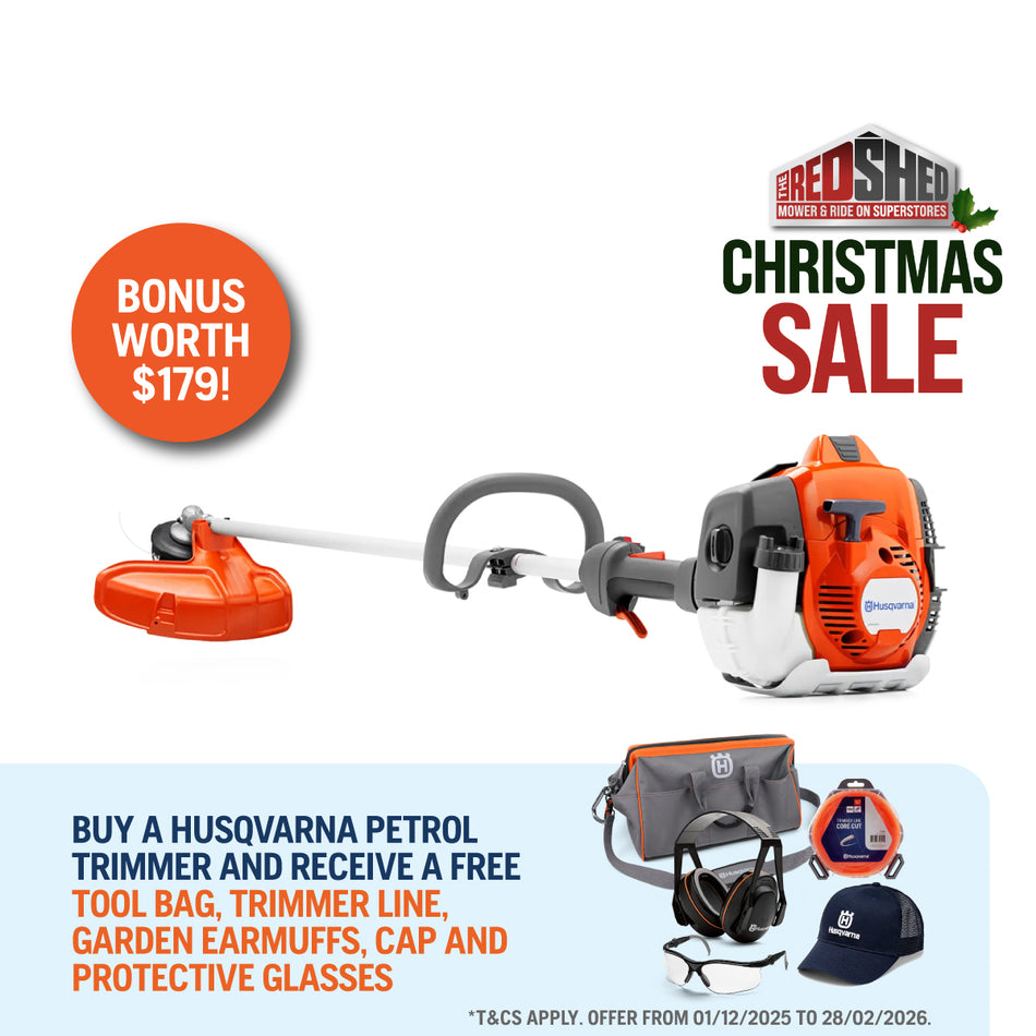 Husqvarna 525LST Grass Trimmer - 25.4cc Straight Shaft with high torque gearbox w/ 1.34 hp output