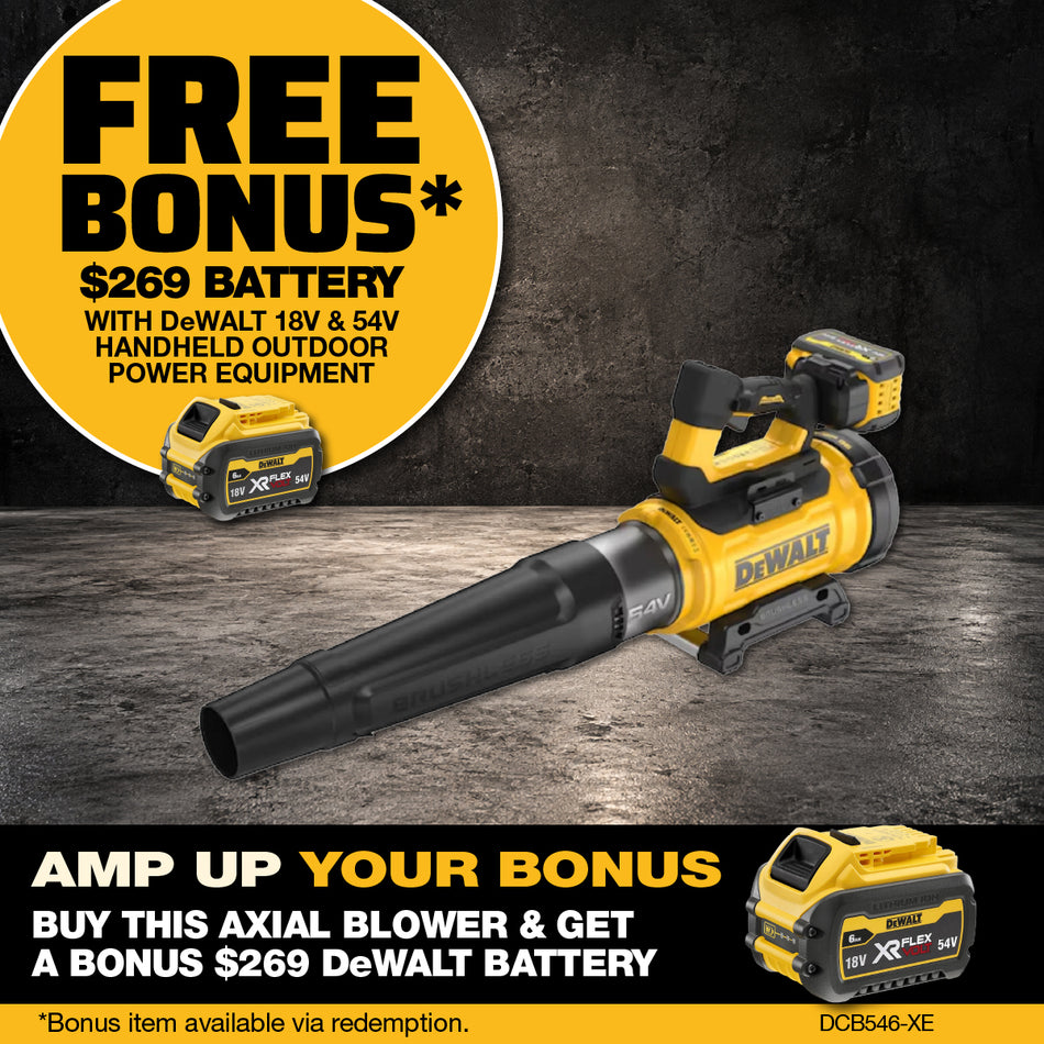 DeWALT 54V XR FLEXVOLT Pro Axial Blower - Features a brushless motor for a  quiet operation and an excellent power-to-weight ratio