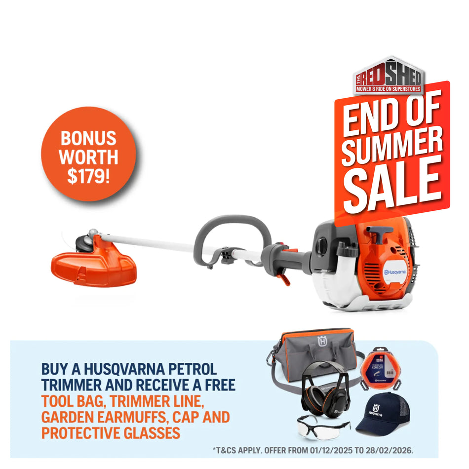 Husqvarna 525LST Grass Trimmer - 25.4cc Straight Shaft with high torque gearbox w/ 1.34 hp output