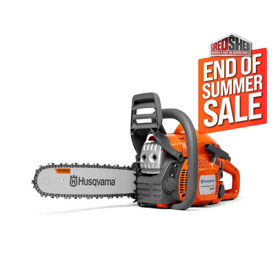 Husqvarna 440e II Saw - 16" bar, 40.9cc saw built for Heavy Duty use