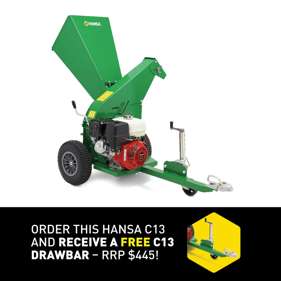 Hansa C13 Chipper with FREE $495 Drawbar!