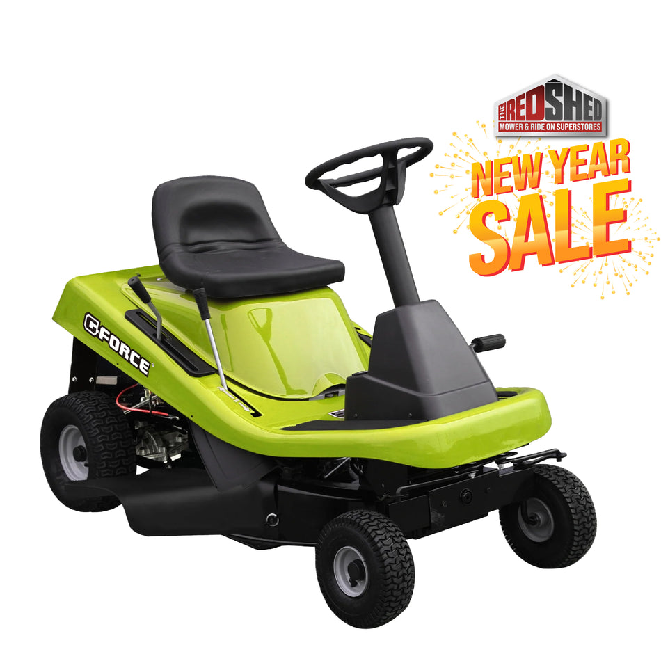 G-Force GLR-30H Ride-On Mower - Powerful 432cc OHV engine and a wide 750mm cutting width
