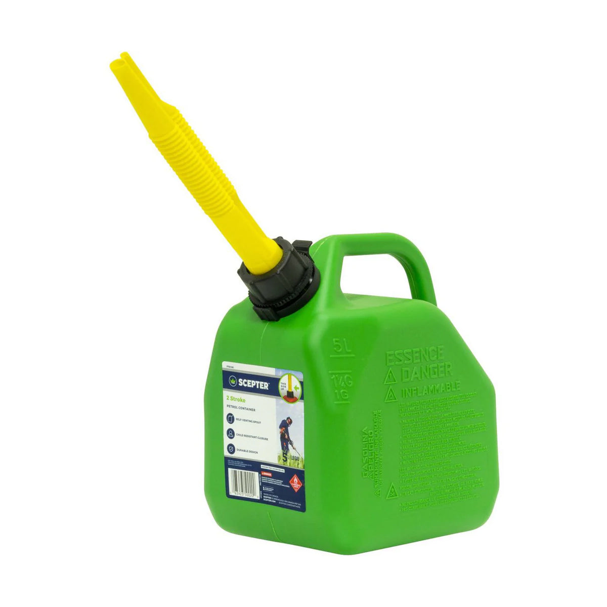 Scepter-5L Fuel Can - Red and Green-Fuel Can-Green-