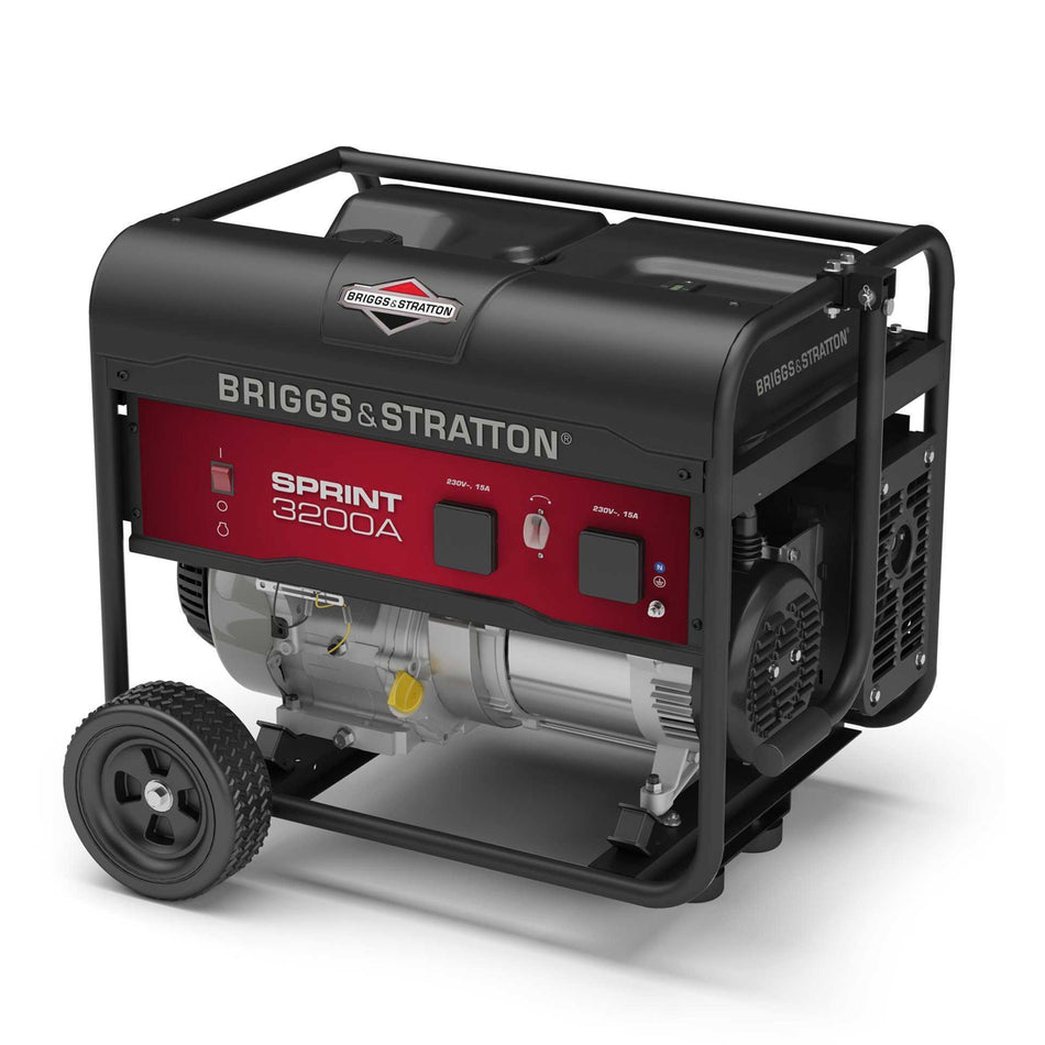 Briggs & Stratton-Briggs & Stratton Sprint 3200A Portable Generator - Briggs & Stratton powered Generator- peak power 3200 watts & 2500 continuous-Generator-