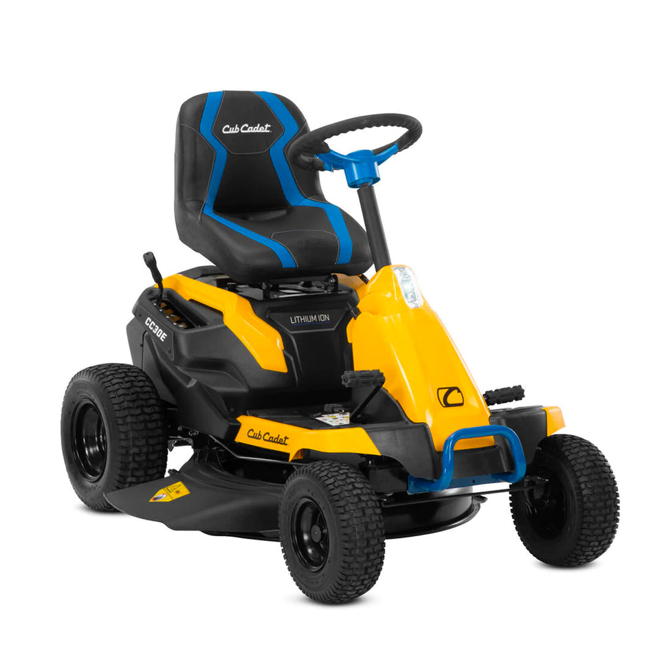 Cub Cadet-Cub Cadet CC30E Electric-Blue Trim - 56V Brushless Electric engine & 30" Steel Deck, 5 year warranty!-Domestic Ride On Mower-