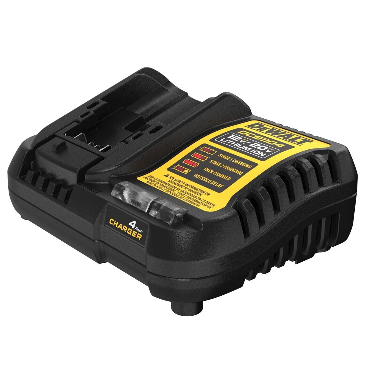 DeWALT-DeWALT 12-18V 4Ah Compact Charger - Charges DEWALT 12V XR, 18V XR and XR FLEXVOLT Li-Ion batteries-Battery Charger-