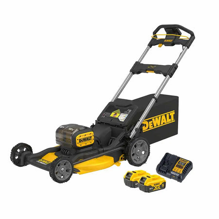 DeWALT-DeWALT 18V XR 21" Brushless Push Mower 2x 5Ah Kit - A powerful unit for property maintenance-Lawn Mower-